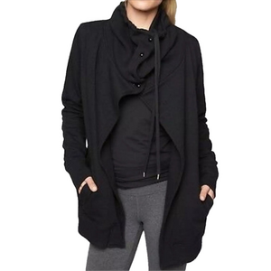 Athleta Black Drape Jacket